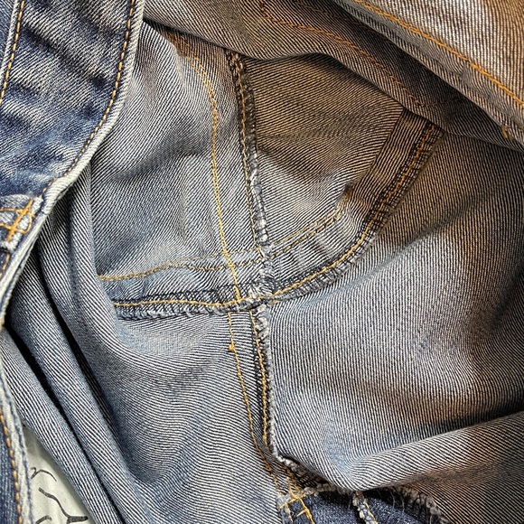 INC DENIM SIZE 10 Women's Blue REGULAR FIT BOOTLEG JEANS MARK ON BACK - Picture 10 of 10